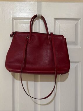 Leoncini Florence red leather bag